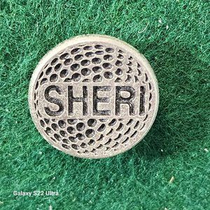 Personalized Metal Golf Ball Marker for Sheri